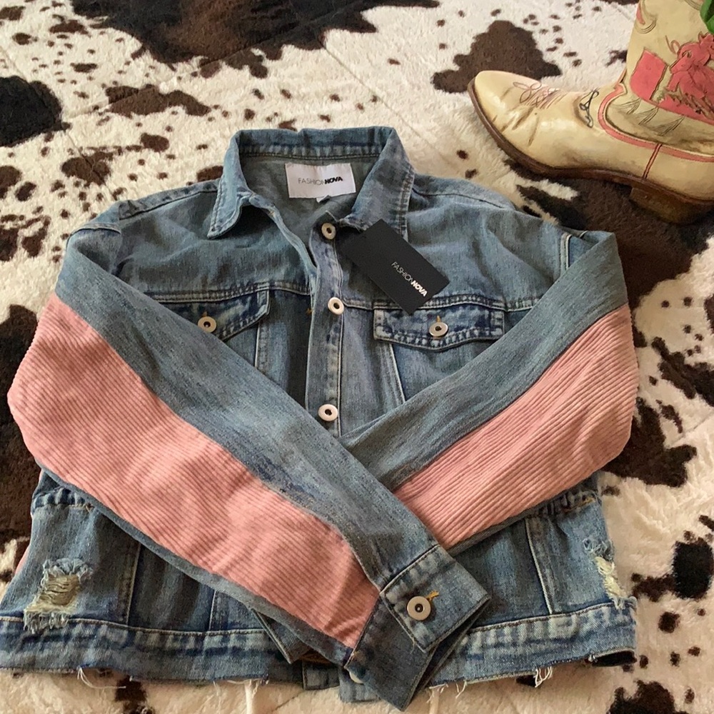 NWT Fashion nova blue Jean jacket